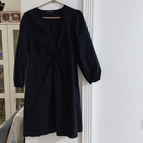 I.N.C. INTERNATIONAL CONCEPTS Women's V-Neck Puff-Sleeve Mini Dress MEDIUM - Picture 2 of 14